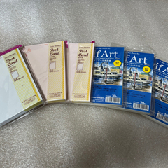 値下げしました。ヴィフアール水彩紙3セット、細目　ポストカードサイズもおつけします。の画像