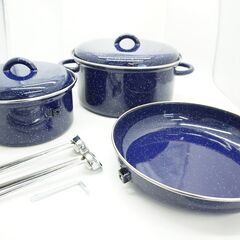 LOGOS 「ロゴス」 ホーロークックセット 3PCS キャンプ...