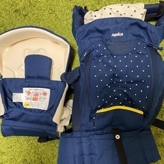 Aprica アップリカ コランビギ COLANBIGI おんぶひも 抱っこひも 新生児～体重15kg(36カ月頃) ネイビーの画像