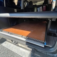 ハイエースバン　荷室　スライドフロア　自作の画像