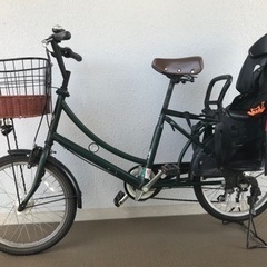 引取日:3/18まで】子供乗せ自転車20インチ6段変速（非電動）