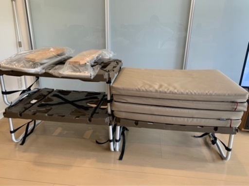 【短期間屋内使用のみ】スノーピーク  新品アームレスト付ラックソット　ソファ