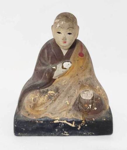 弘法大師 空海 像 陶器