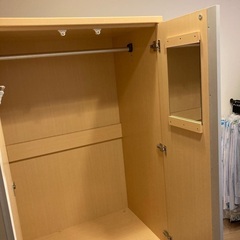 ナチュラル系　クローゼット　無償で譲ります！の画像