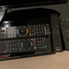 【値下げ！】【セット】SONYテレビ、スピーカー付き台、レコーダー、外付けHDの画像
