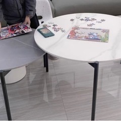サイドテーブルセット　セラミック　大理石柄の画像