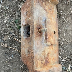 鉄の文鎮　重し　　耕耘機についていたものさびあります