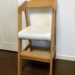 【直接引き渡し限定】木製ハイチェア ベビーチェア　子供用椅子　ハ...