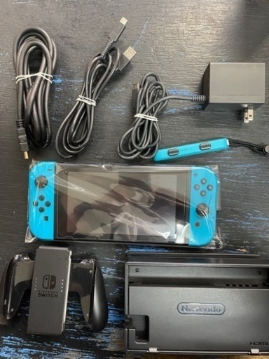 美品 ニンテンドースイッチ バッテリー長持ちモデル ネオンブルー 2022