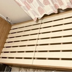 【買い手決まりました】シンプルな北欧風シングルベッド