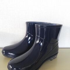 ♡着用１回の美品  ショート丈レインブーツ  ネイビー M