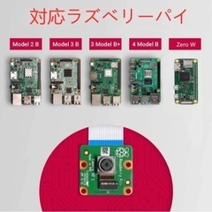 【新品未使用】 Raspberry Pi カメラモジュール Raspberry Pi カメラ 500万画素 Raspberry Pi4B/3B+/3B/2B+/ZERO1.3/ZERO W for Raspberry Pi クリアスタンド*1、リボンケーブル*3の画像