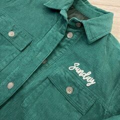 【ROPE】コーデュロイ中綿ジャケット/ グリーン/ サイズ38の画像