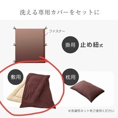 新品未使用！敷き布団、グレーのカバー付きの画像
