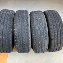 日産ティーダ純正15インチ　185/65R15タイヤ付きの画像