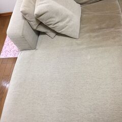 【無料】SPIGA 3人掛けコーナーソファー / カバー洗濯可能 / 現状渡しにて 3/13（日）引き取りに来ていただける方限定 の画像