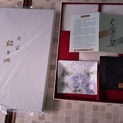 #七宝 #銘々皿 5枚器#鉄線 #新品。の画像