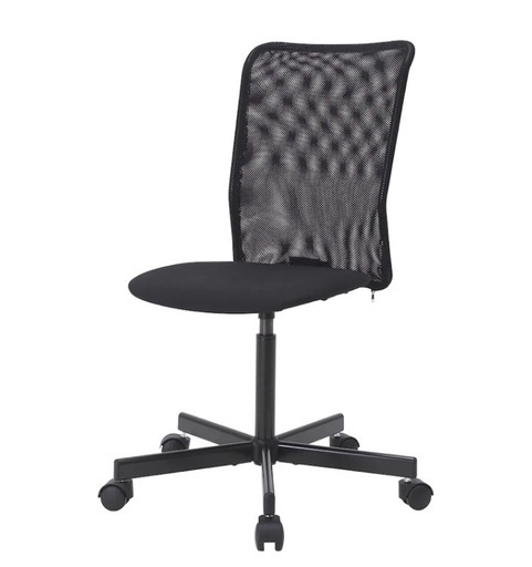 IKEAのデスクチェア　グレー