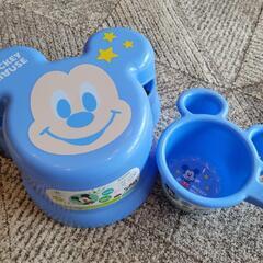 ミッキーマウス　バスチェア&桶