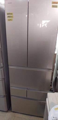 東芝 TOSHIBA GR-M510FD(EC) [冷蔵庫 （509L・フレンチドア） 6ドア VEGETA（べジータ） FDシリーズ サテンゴールド]42802