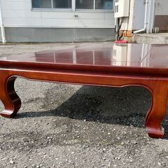 美品 カリモク 座卓テーブル 花梨 欅 座敷机 幅151×91cm 和家具 ローテーブル 和室 高級ブランド Cの画像