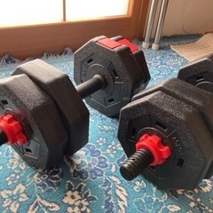腹筋マシン　ダンベルの画像