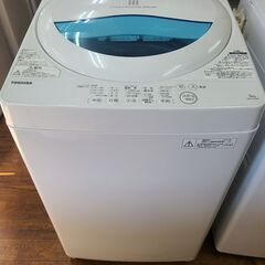 【リサイクルショップどりーむ天保山店】●987●　☆新生活応援☆　東芝　洗濯機　2017年製　AW-5G5(W)　1～2暮らしに最適５.０㎏の画像