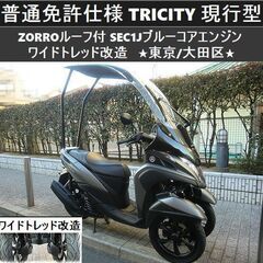 ★普通免許仕様《ZORROルーフ付》トリシティ125『現行ブルー...