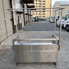 屋台　露店　移動販売　たこ焼き　焼きそば　鉄板焼き　キャスター付き　ステンレス　２０１８年製　W１５７０ｘD７００ｘＨ１９３０ｍｍ　