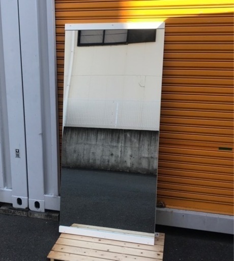 大きな鏡　ホワイト　80×175