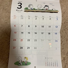 SNOOPYカレンダー2022の画像