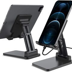 新品 タブレットスタンド スマホスタンド 白　黒　ホワイト　ブラック　角度調整可能 折り畳み式　卸し　転売OK　せどり　倒産品　激安　メルカリ　新品未使用の画像
