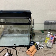 45cmガラス水槽×2 フルセット＋用具付き