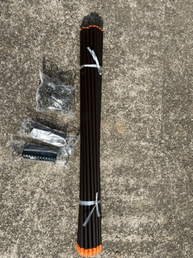 電柵　支柱　120本セット　ガイシ付き