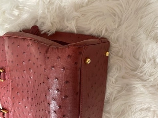 本革オーストリッチ　バッグ30万もの