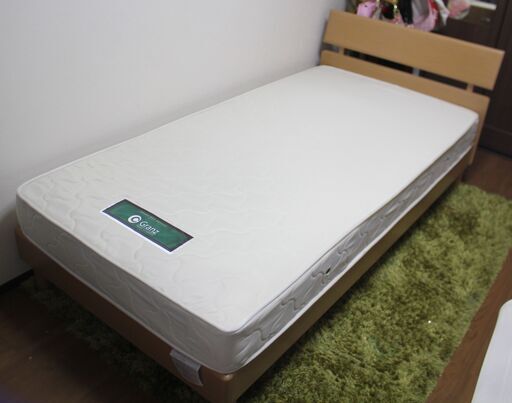 シングルサイズ ベッド、Granzマットレスセット、美品