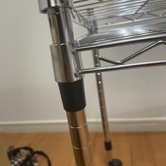 スチールラック　ワゴン　2段の画像