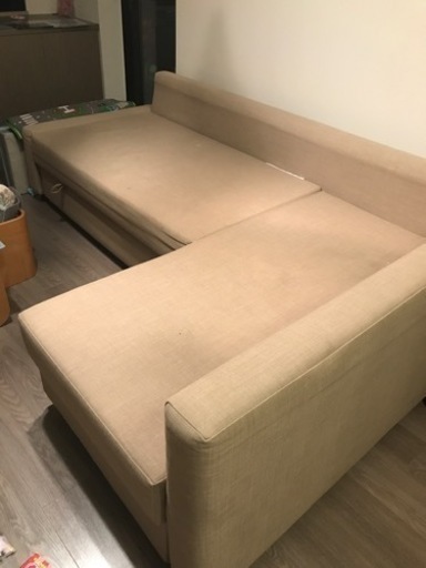 値下げしました。１割引　▪️▪️　ikea sofa ベージュ系　FRIHETEN フリーヘーテン