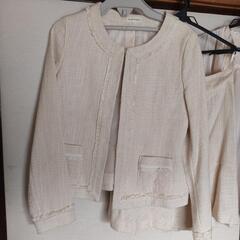 卒園式、入学式  薄いピンク スーツ Ｌサイズの画像