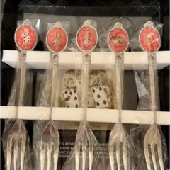 不思議の国のアリス　デザートフォーク　未使用！の画像