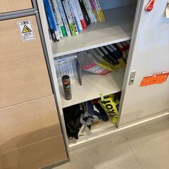 書庫、白　上下段連結	の画像