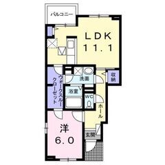 💖仲介手数料割引中💖東武東上線「つきのわ」駅徒歩13分🌟角部屋・1ＬＤＫ🎵管理番号「129007」  - 比企郡