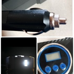 ꒰未使用꒱多様空気入れ エアコンプレッサー 黒黄色 カー用品 日用品 バイク用品の画像