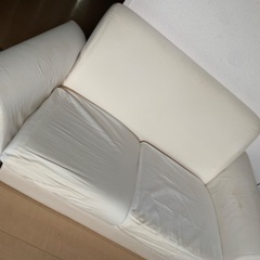《無料でお譲り》無印良品　脚付きソファ