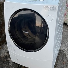 【リサイクルサービス八光　田上店　安心の3か月保証　配達・設置OK】東芝　TW-Y1000L　ヤマダ電機オリジナルモデル　ZABOON(ザブーン)　ドラム式洗濯乾燥機(洗濯9.0kg／乾燥6.0kg・左開き)　ホワイトシルバ