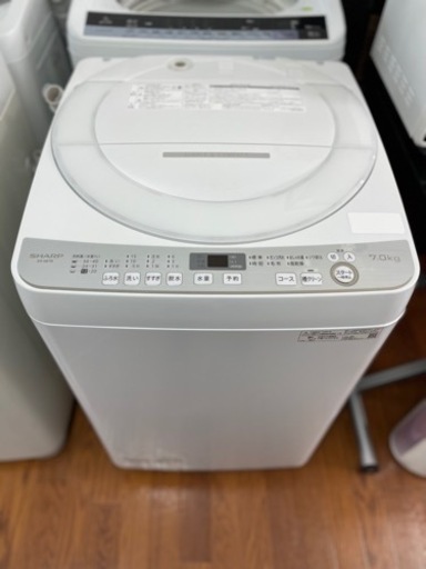 送料・設置込み　洗濯機　7kg SHARP 2020年