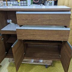 ★人気のキッチンカウンター オシャレなブラウンカラー