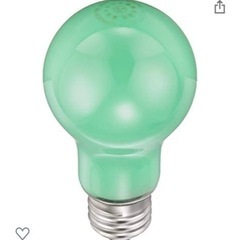 未使用に近いです◎緑のLED電球。フィラメント電球　E26 40W型の画像