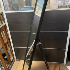 IKEA スタンドミラー 黒【商談中】の画像