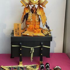 兜飾り 節句飾り 端午の節句 男の子 武将 玉鳳作 収納ケース付...